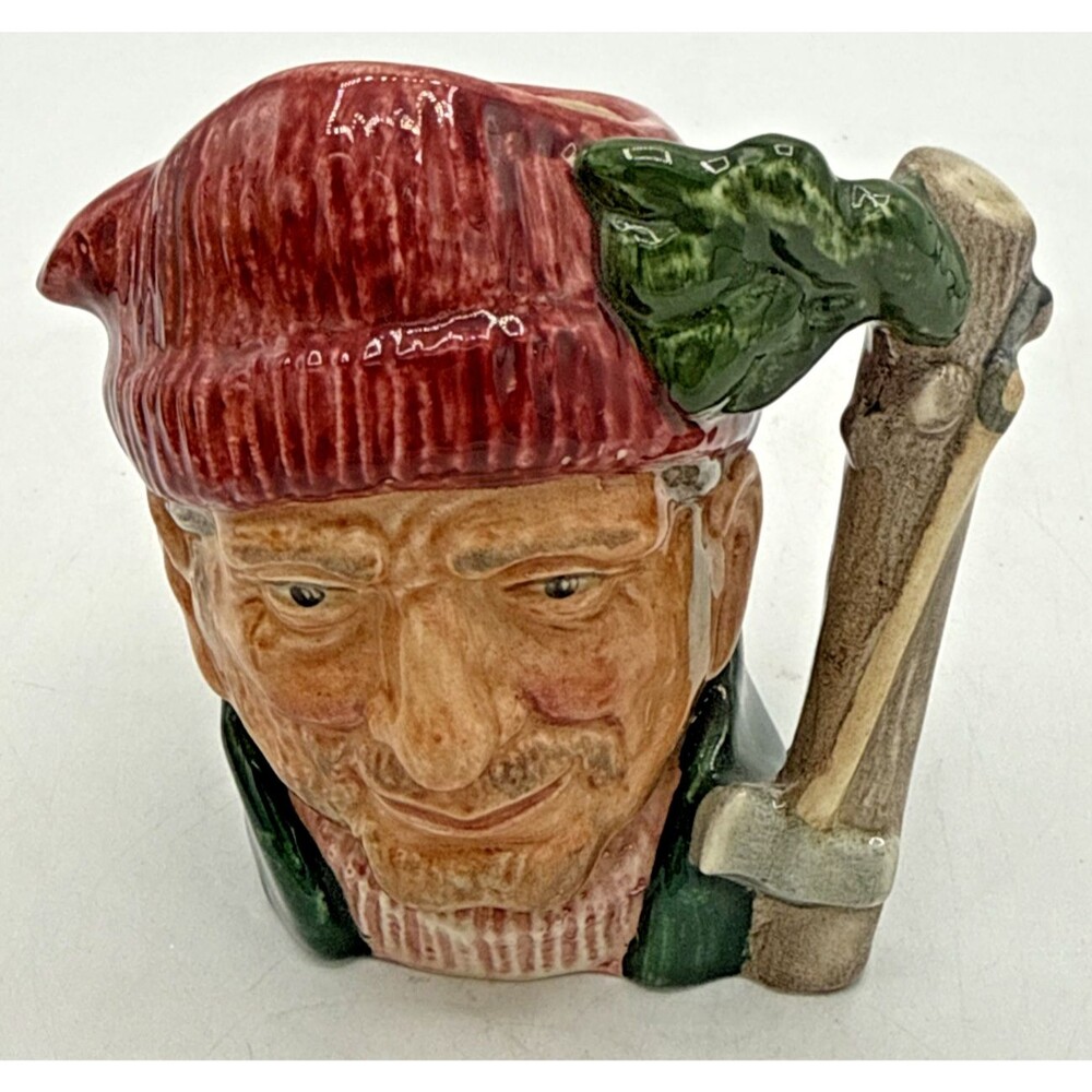 Vintage Royal Doulton Toby Jug Creamer THE LUMBERJACK 3.34" Character Figural